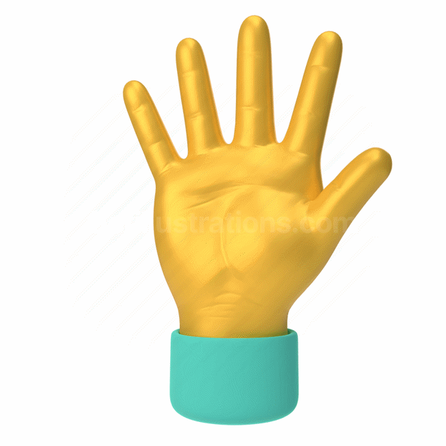 emoticon, emoji, sticker, gesture, palm, hand, yellow